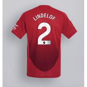 Manchester United Victor Lindelof #2 Hemmakläder 2024-25 Kortärmad